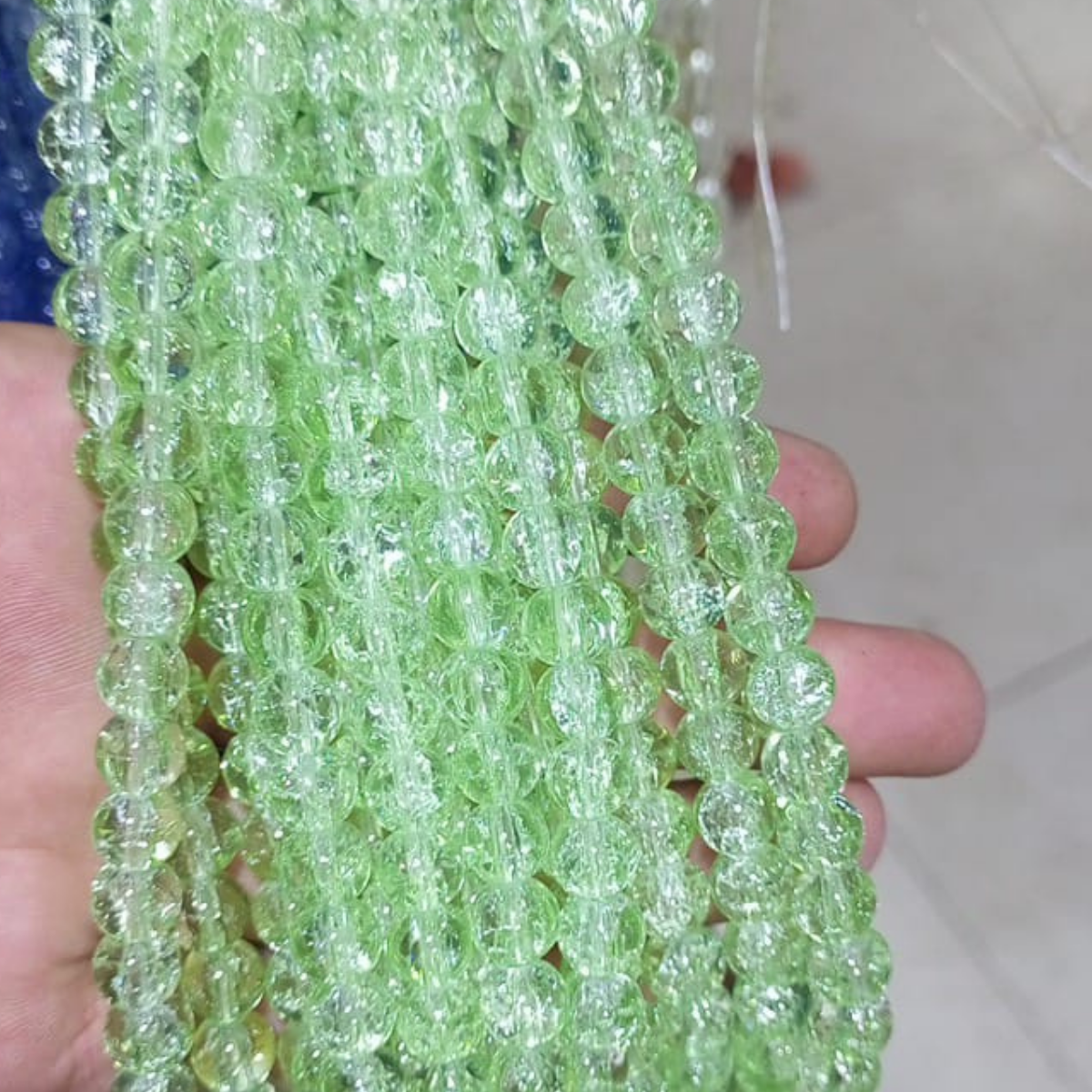 2 Tone Dew Drop Crystal Beads – 8mm | 80-90pc String