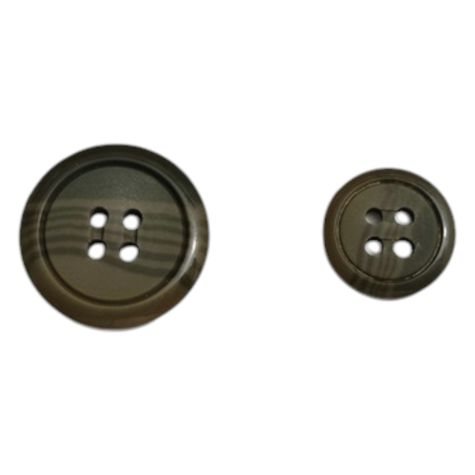 4-Hole Coat Buttons Plastic | Durable 6pc Pack