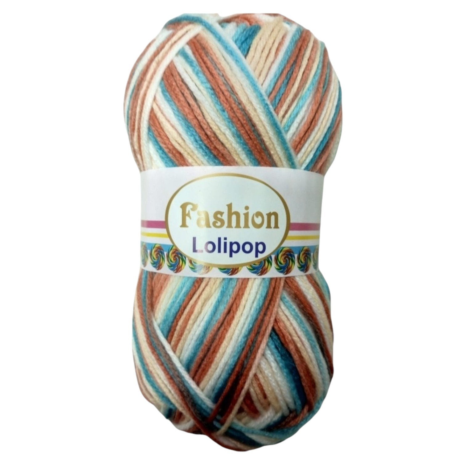 Fashion Lollipop Multi Wool Yarn – Colorful Acrylic Blend | 90–100g