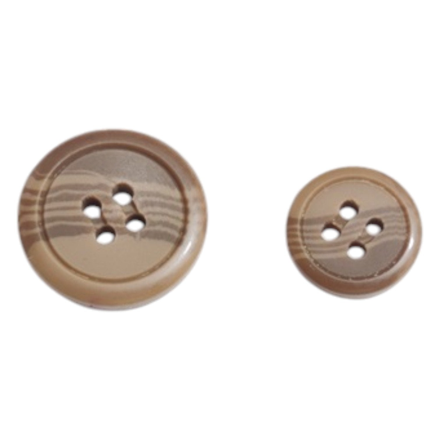 4-Hole Coat Buttons Plastic | Durable 6pc Pack