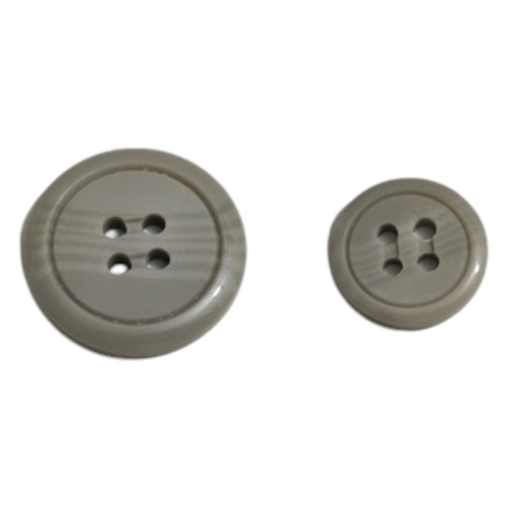 4-Hole Coat Buttons Plastic | Durable 6pc Pack