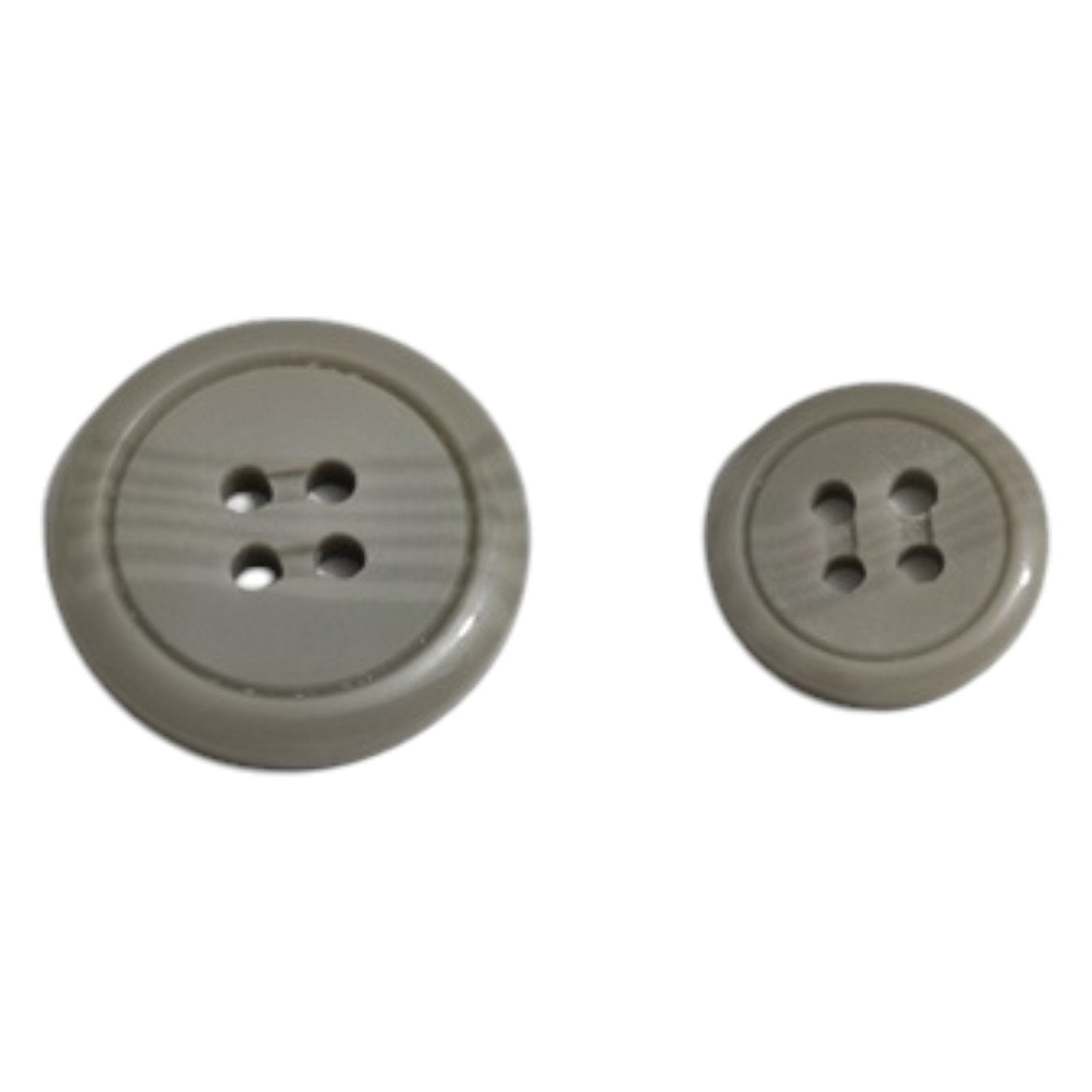 4-Hole Coat Buttons Plastic | Durable 6pc Pack
