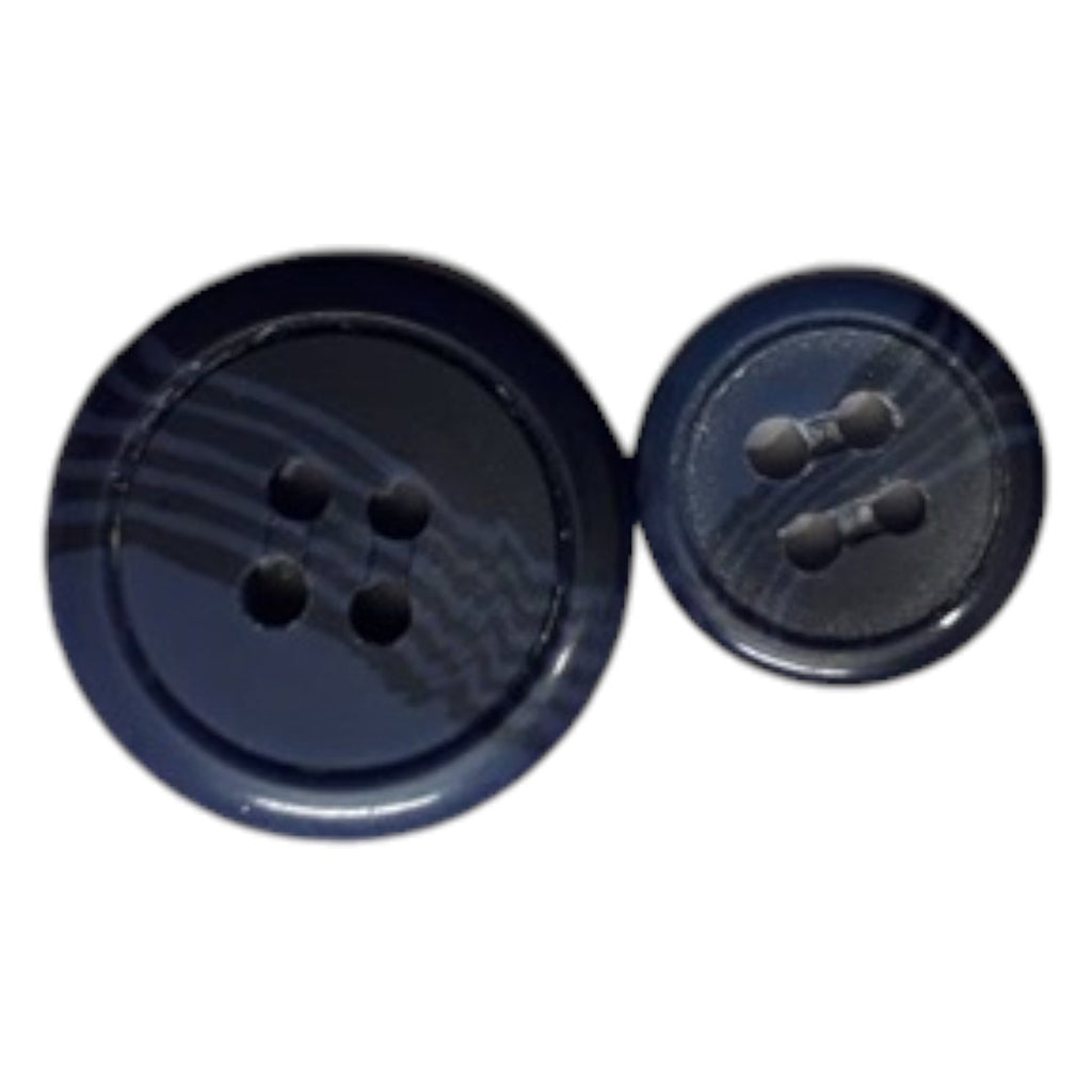 4-Hole Coat Buttons Plastic | Durable 6pc Pack