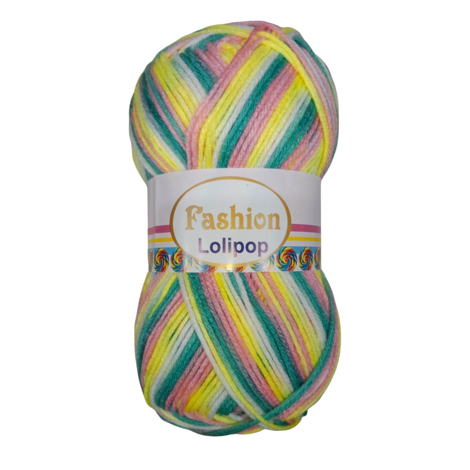 Fashion Lollipop Multi Wool Yarn – Colorful Acrylic Blend | 90–100g