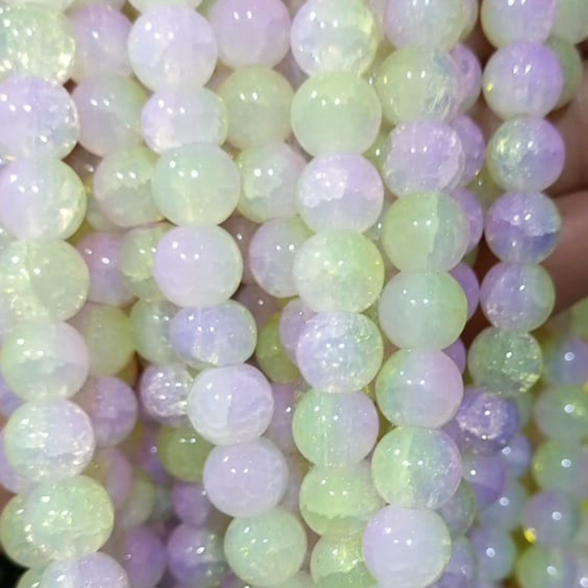 8mm Multi-Color Glossy Beads (80–90 Pieces)