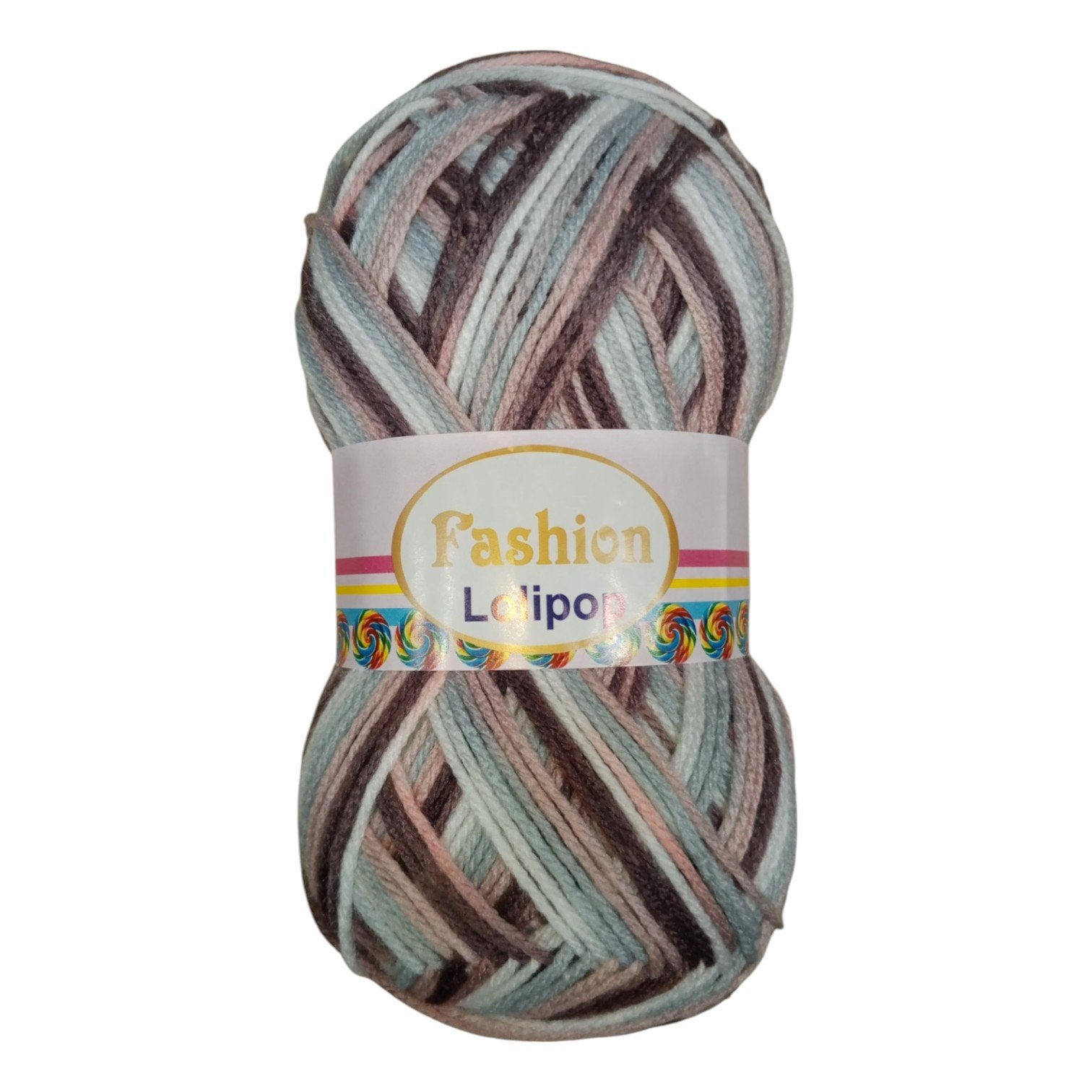 Fashion Lollipop Multi Wool Yarn – Colorful Acrylic Blend | 90–100g