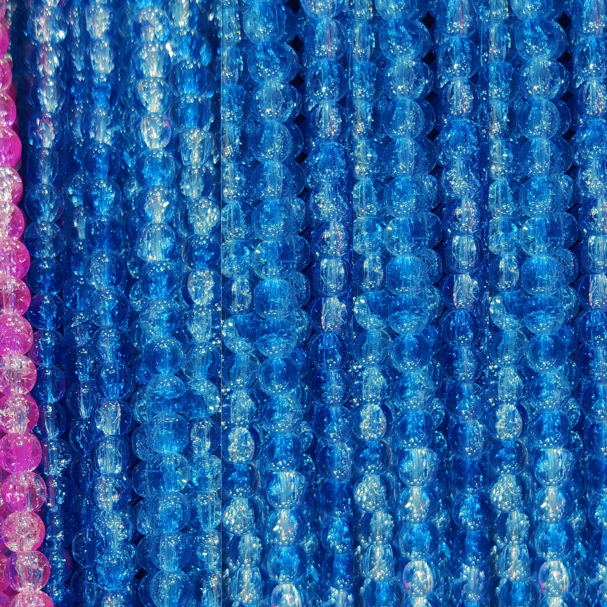 Multi Shade Crystal Beads – 8mm | 80-90pcs String