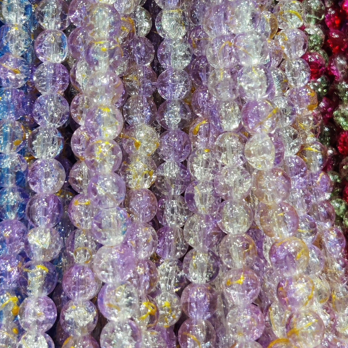 Multi Shade Crystal Beads – 8mm | 80-90pcs String