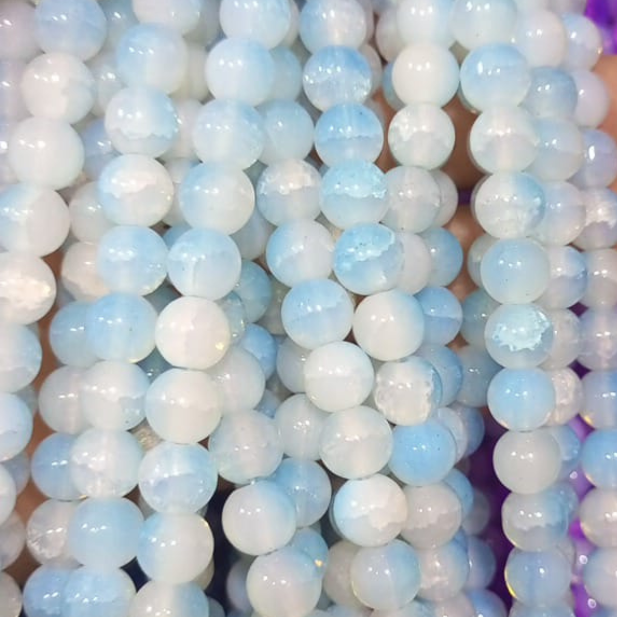 8mm Multi-Color Glossy Beads (80–90 Pieces)