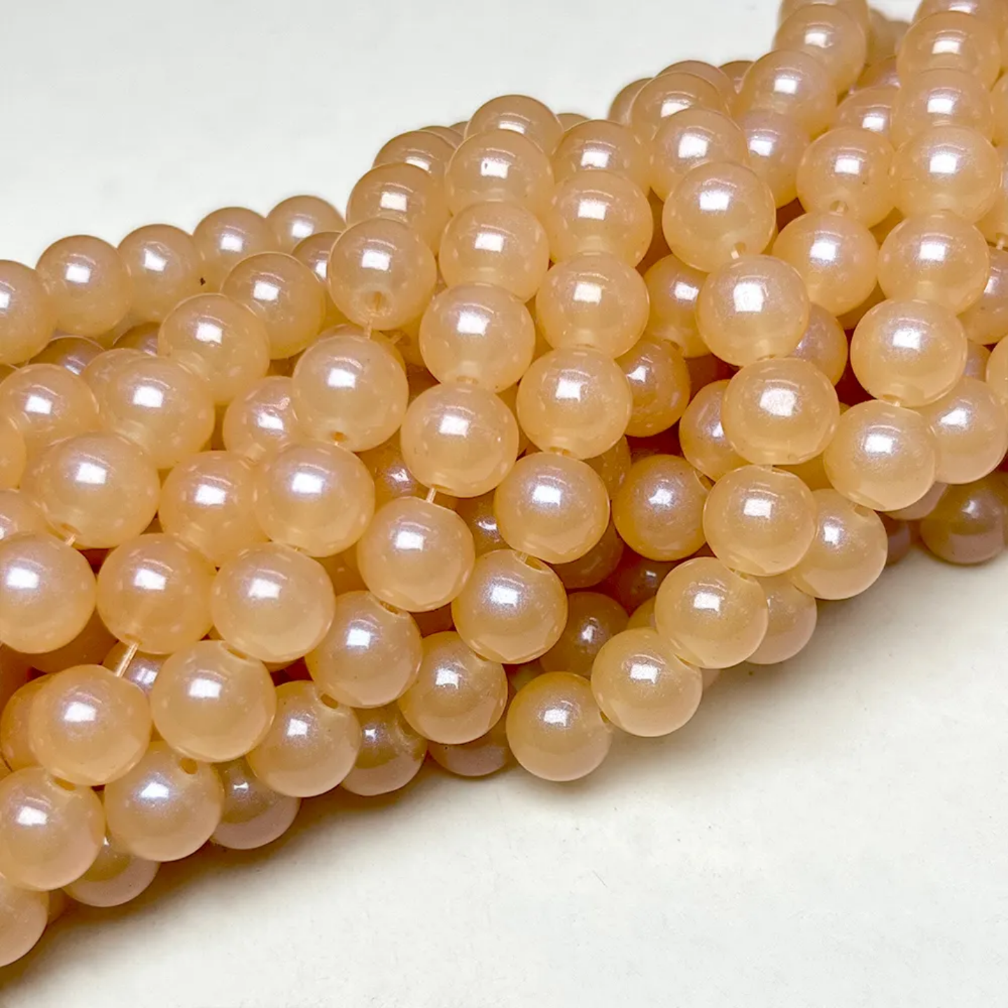 8mm Marble Beads Plain Solid Color Stone | Premium Quality