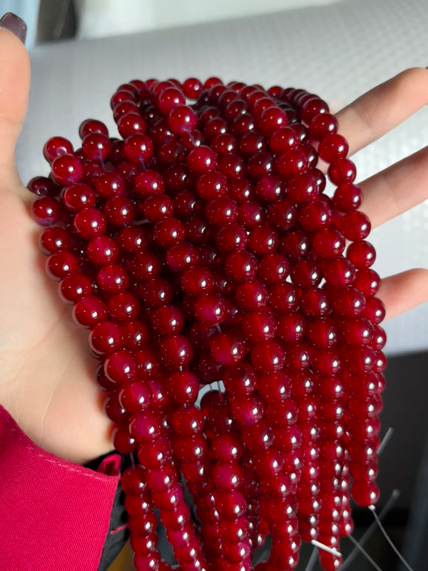 8mm Marble Beads Plain Solid Color Stone | Premium Quality