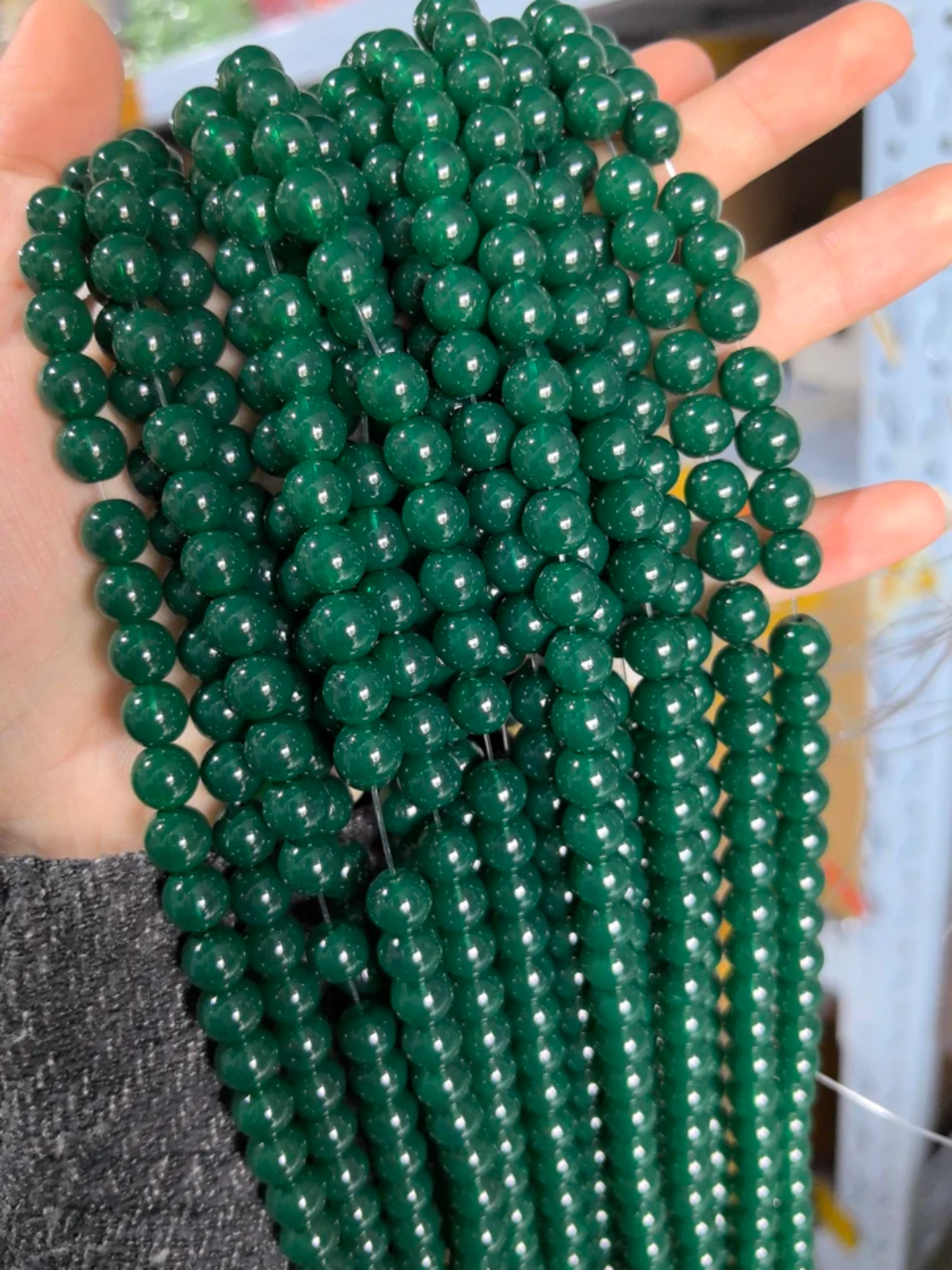8mm Marble Beads Plain Solid Color Stone | Premium Quality