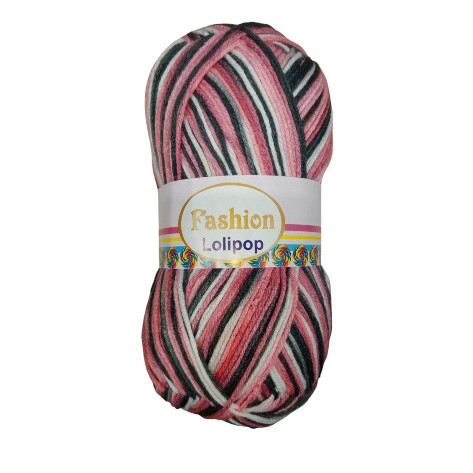 Fashion Lollipop Multi Wool Yarn – Colorful Acrylic Blend | 90–100g
