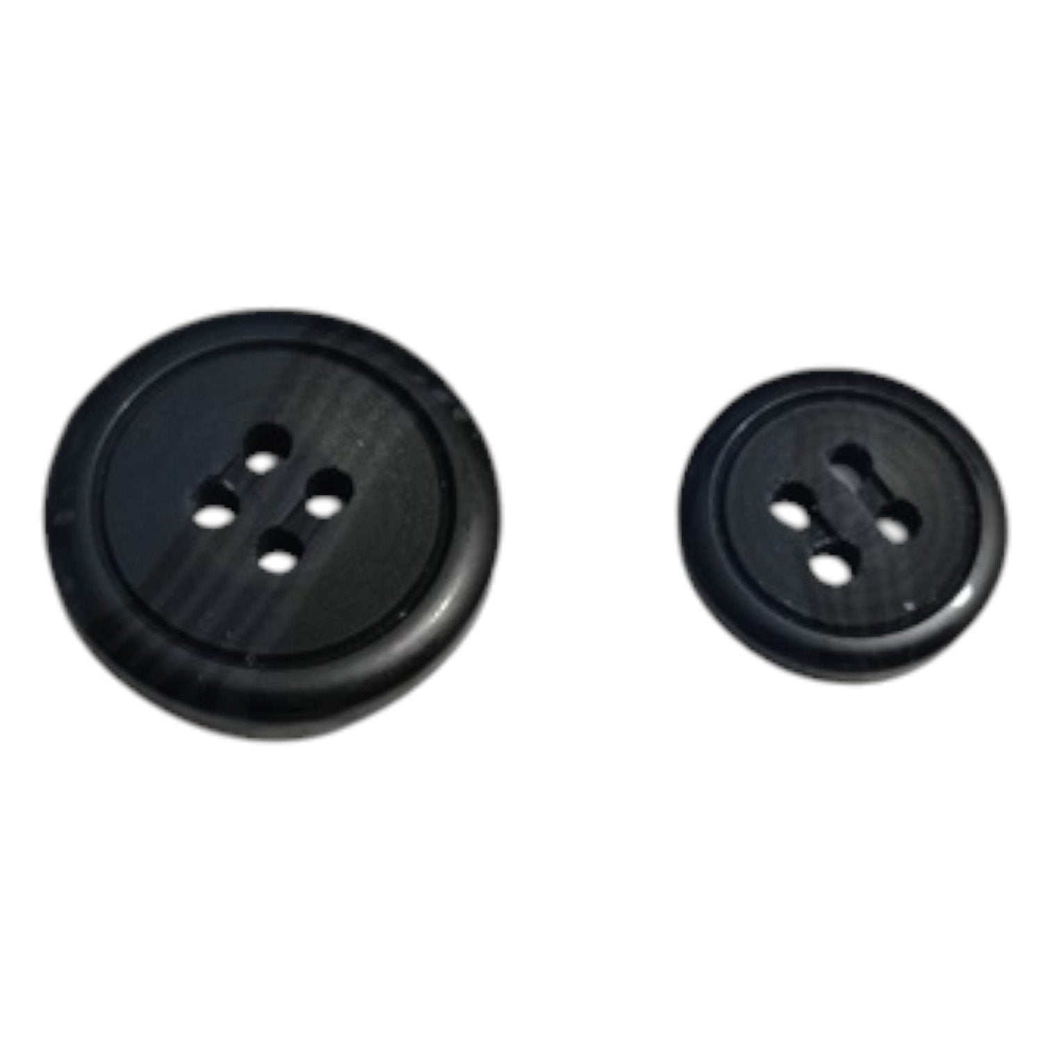 4-Hole Coat Buttons Plastic | Durable 6pc Pack