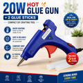 20W Hot Glue Gun + 2 Glue Sticks