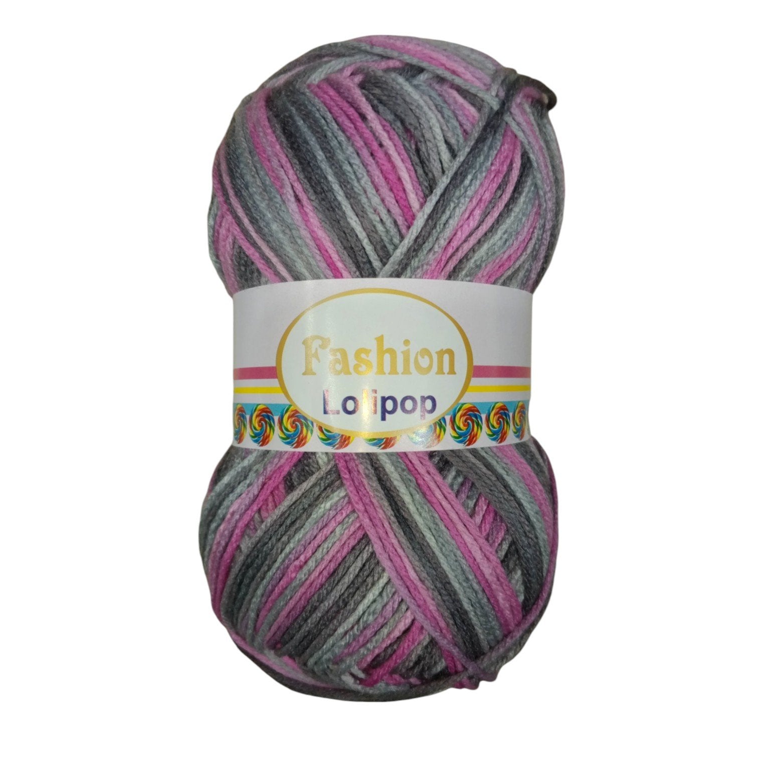 Fashion Lollipop Multi Wool Yarn – Colorful Acrylic Blend | 90–100g