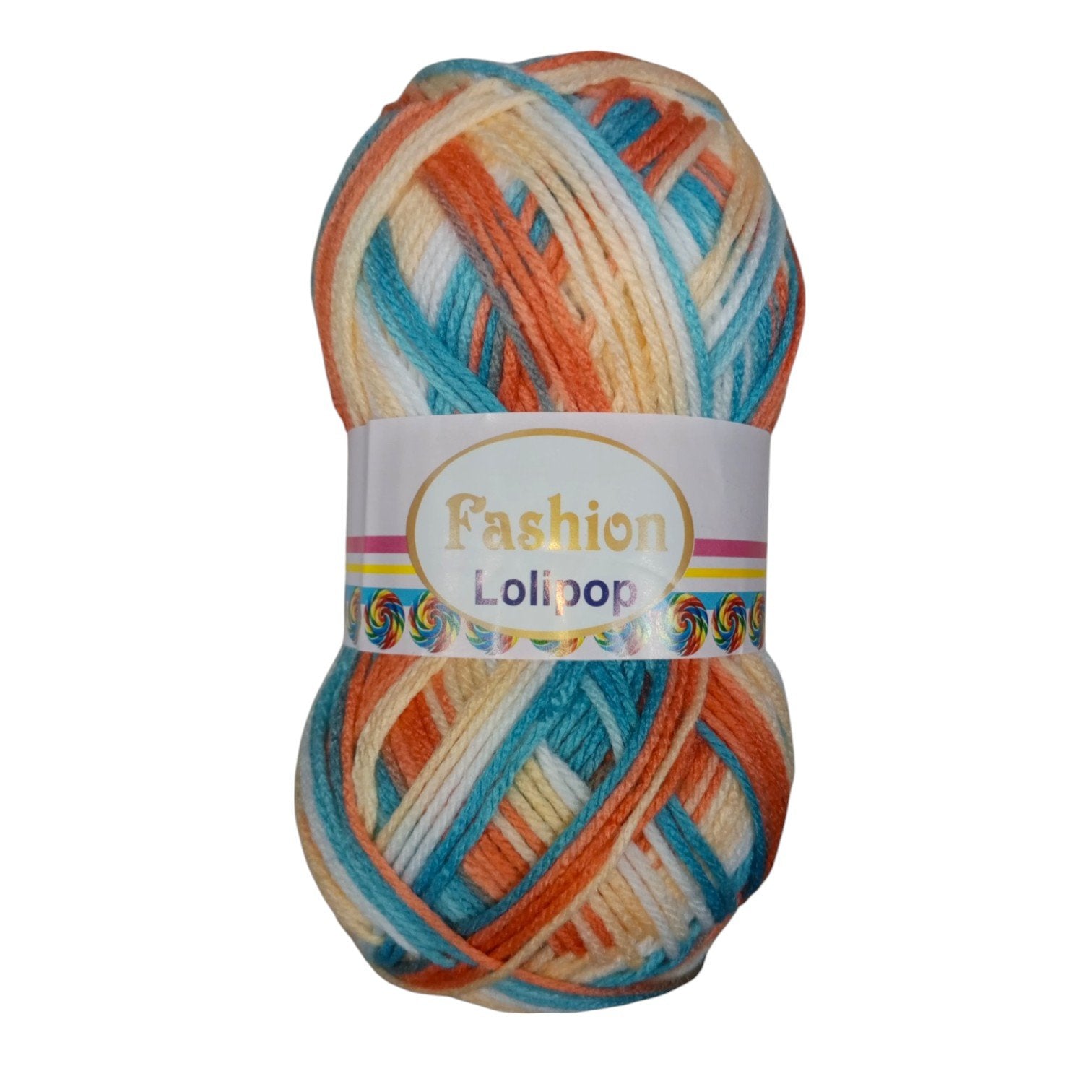 Fashion Lollipop Multi Wool Yarn – Colorful Acrylic Blend | 90–100g