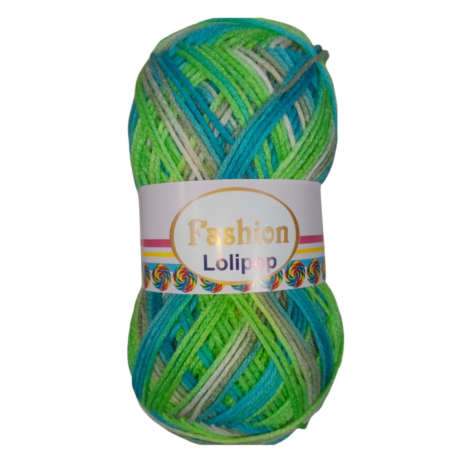 Fashion Lollipop Multi Wool Yarn – Colorful Acrylic Blend | 90–100g