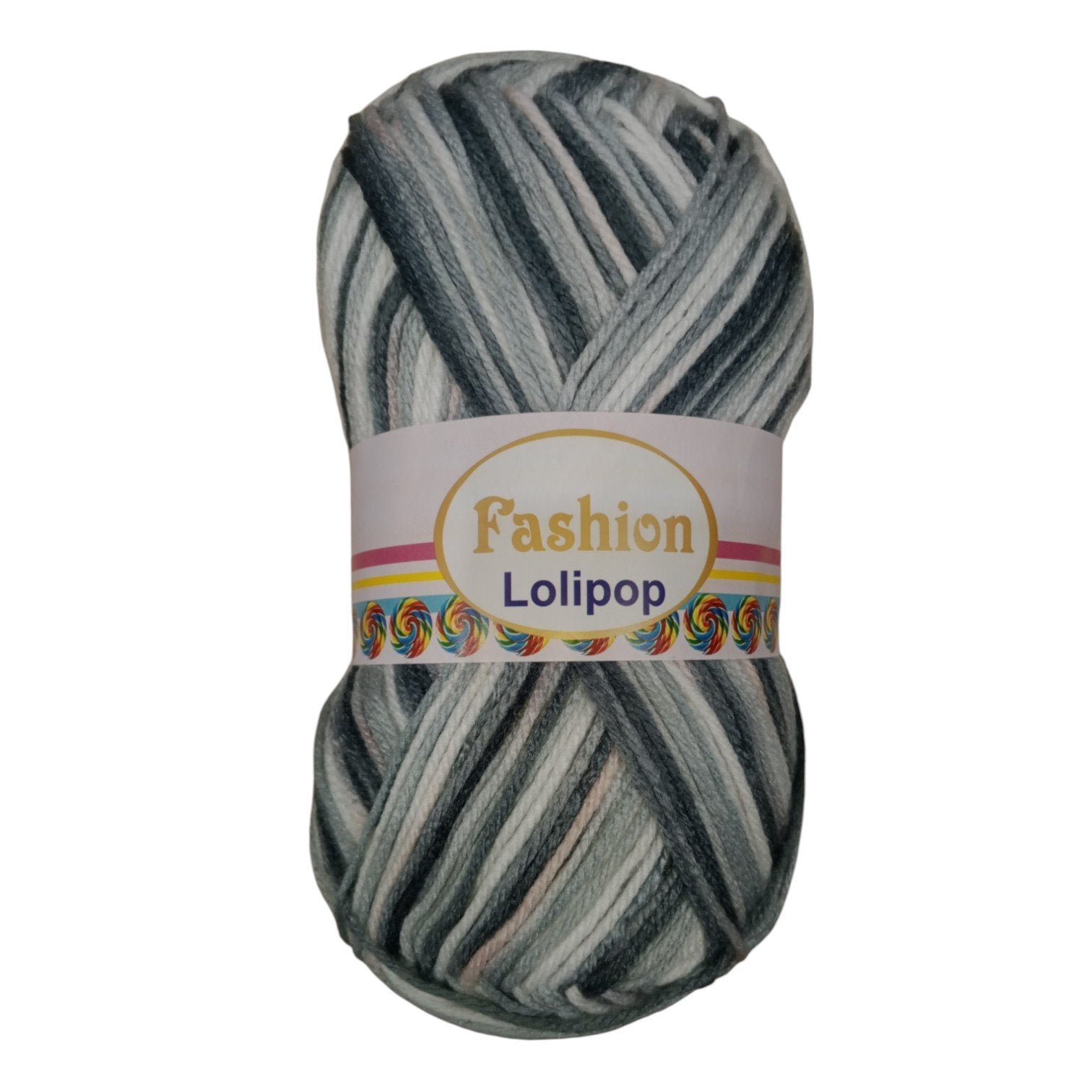 Fashion Lollipop Multi Wool Yarn – Colorful Acrylic Blend | 90–100g