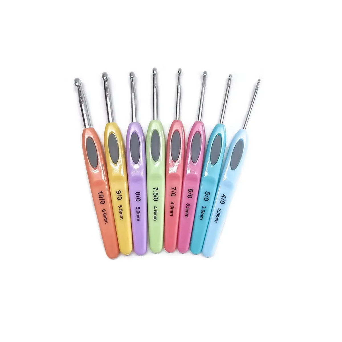 Soft Plastic Crochet Hooks (2.5-6mm) | Lightweight Ergonomic