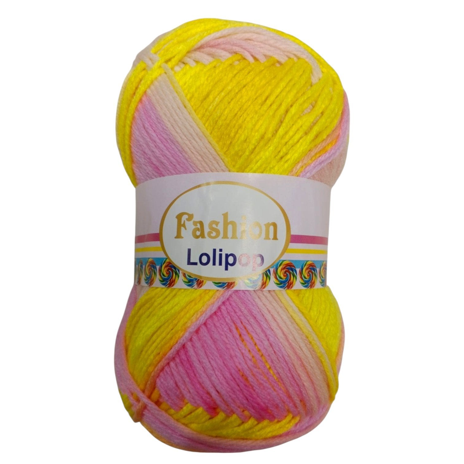 Fashion Lollipop Multi Wool Yarn – Colorful Acrylic Blend | 90–100g