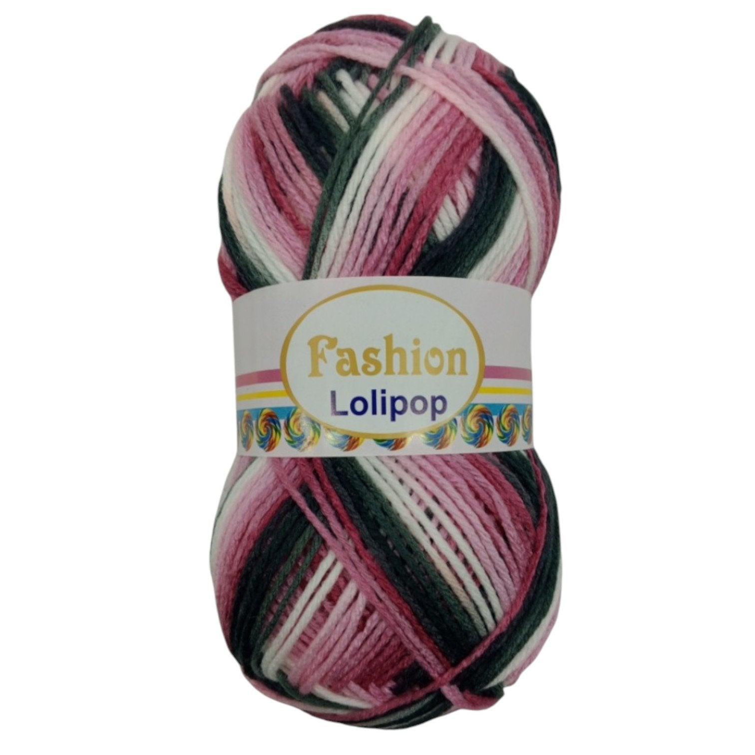 Fashion Lollipop Multi Wool Yarn – Colorful Acrylic Blend | 90–100g