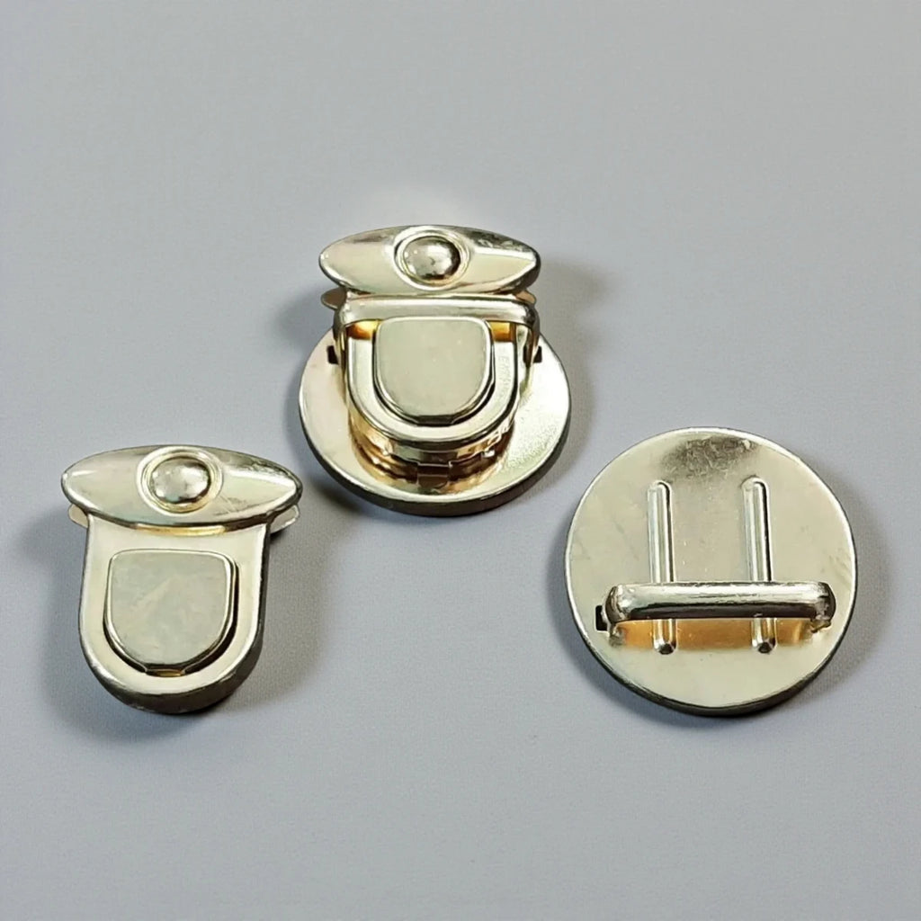30mm Metal Push Lock | Secure Closure for Bags & Purses