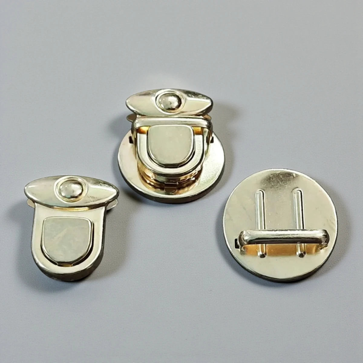 30mm Metal Push Lock | Secure Closure for Bags & Purses