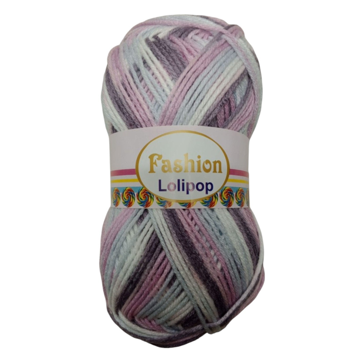 Fashion Lollipop Multi Wool Yarn – Colorful Acrylic Blend | 90–100g