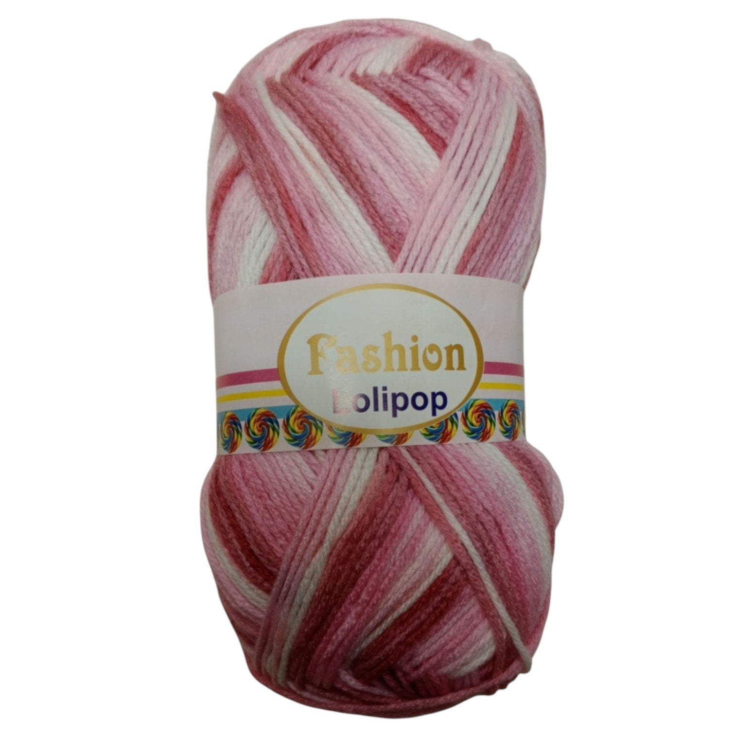 Fashion Lollipop Multi Wool Yarn – Colorful Acrylic Blend | 90–100g
