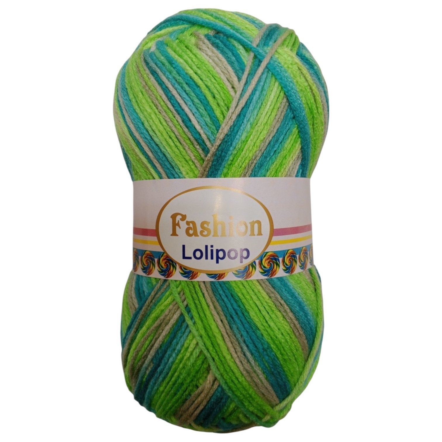 Fashion Lollipop Multi Wool Yarn – Colorful Acrylic Blend | 90–100g
