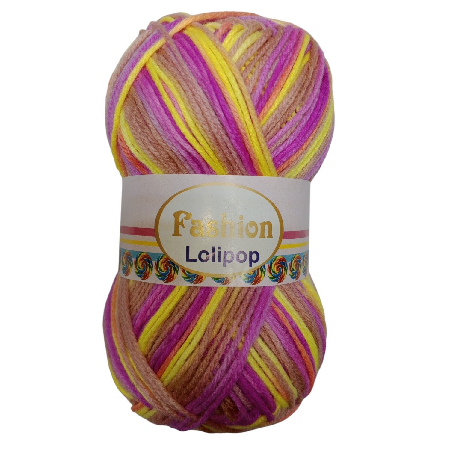 Fashion Lollipop Multi Wool Yarn – Colorful Acrylic Blend | 90–100g