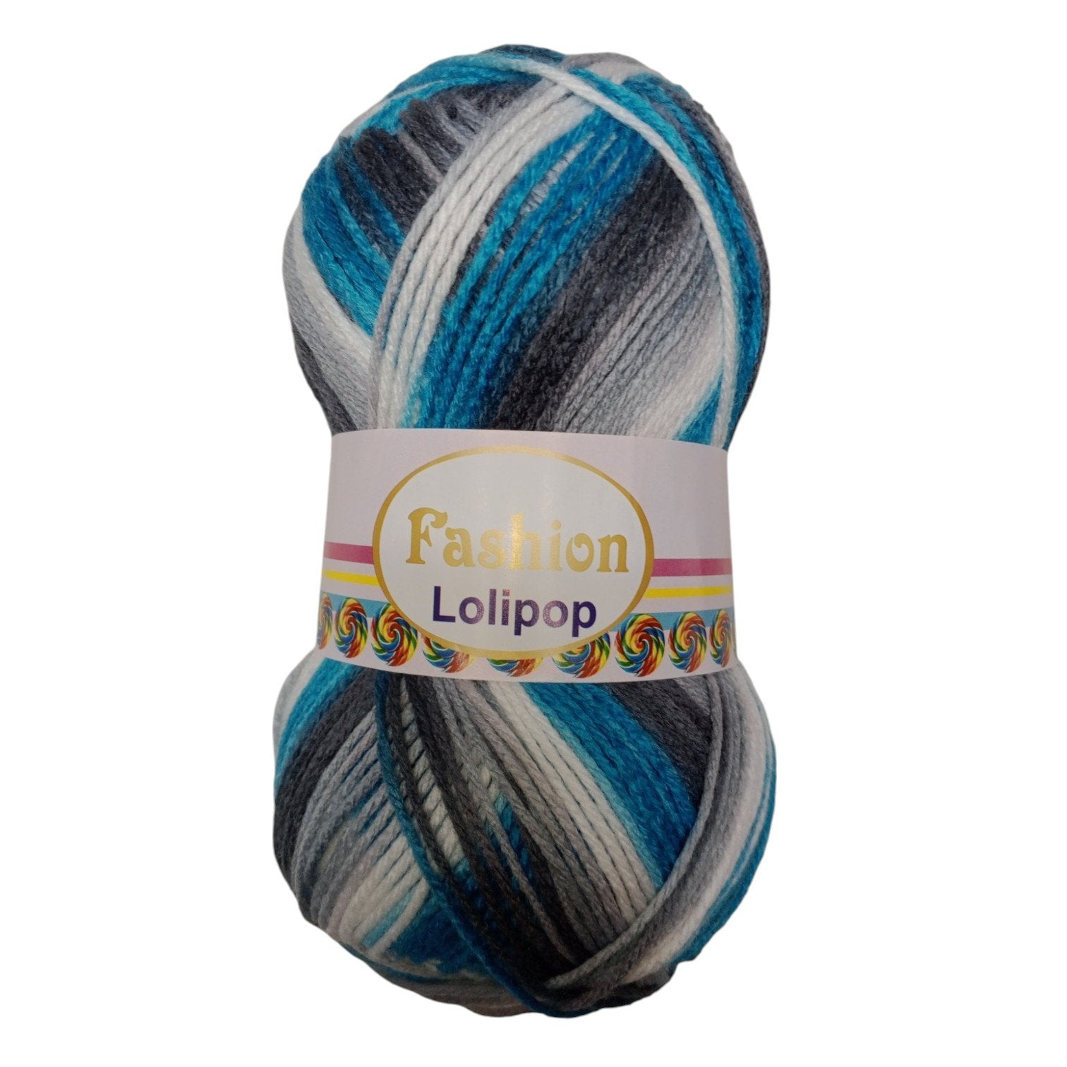 Fashion Lollipop Multi Wool Yarn – Colorful Acrylic Blend | 90–100g