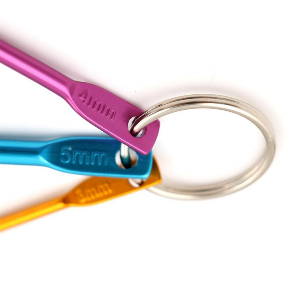 Aluminum Crochet Keychain Set – Crochet On-the-Go