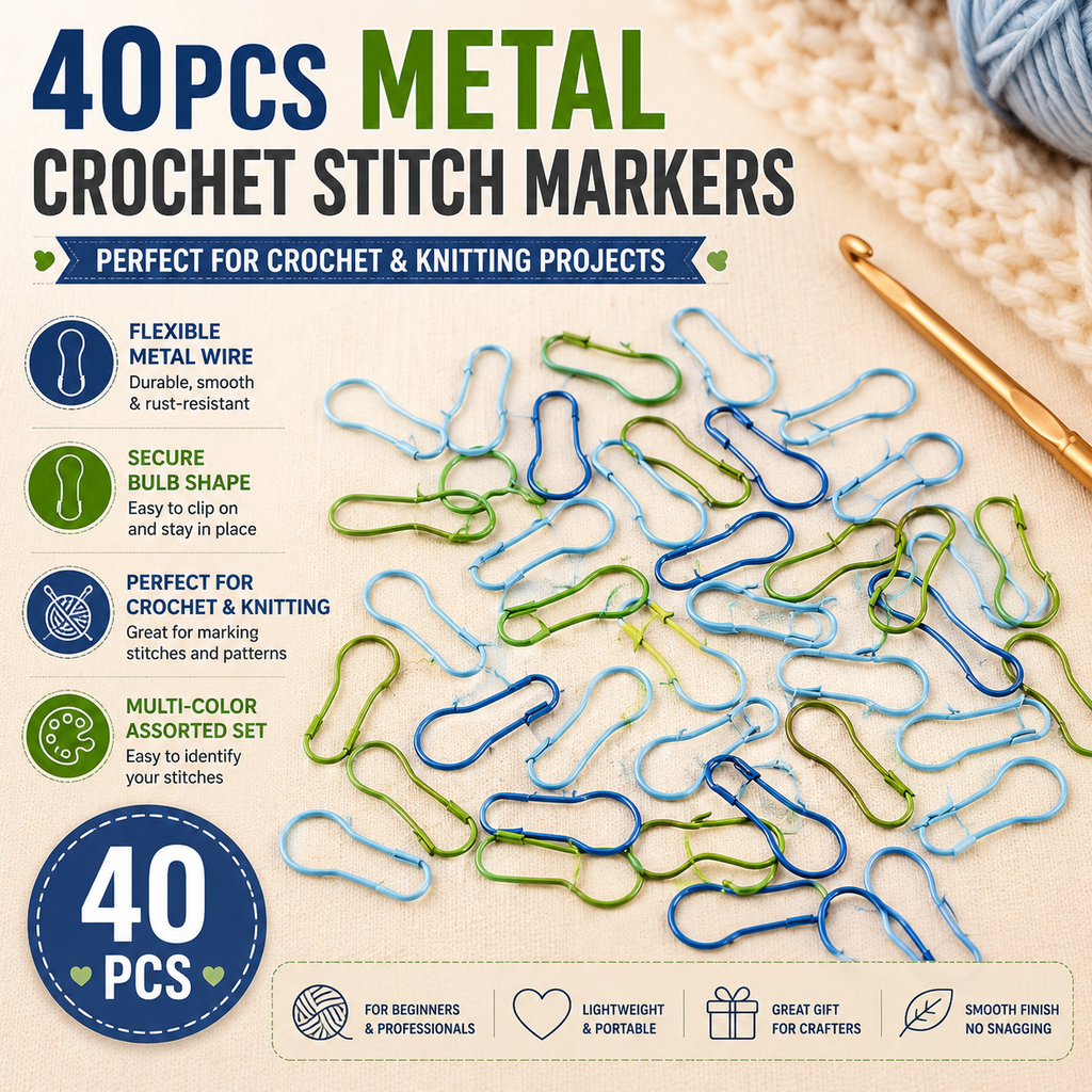 40PCS Crochet Stitch Markers
