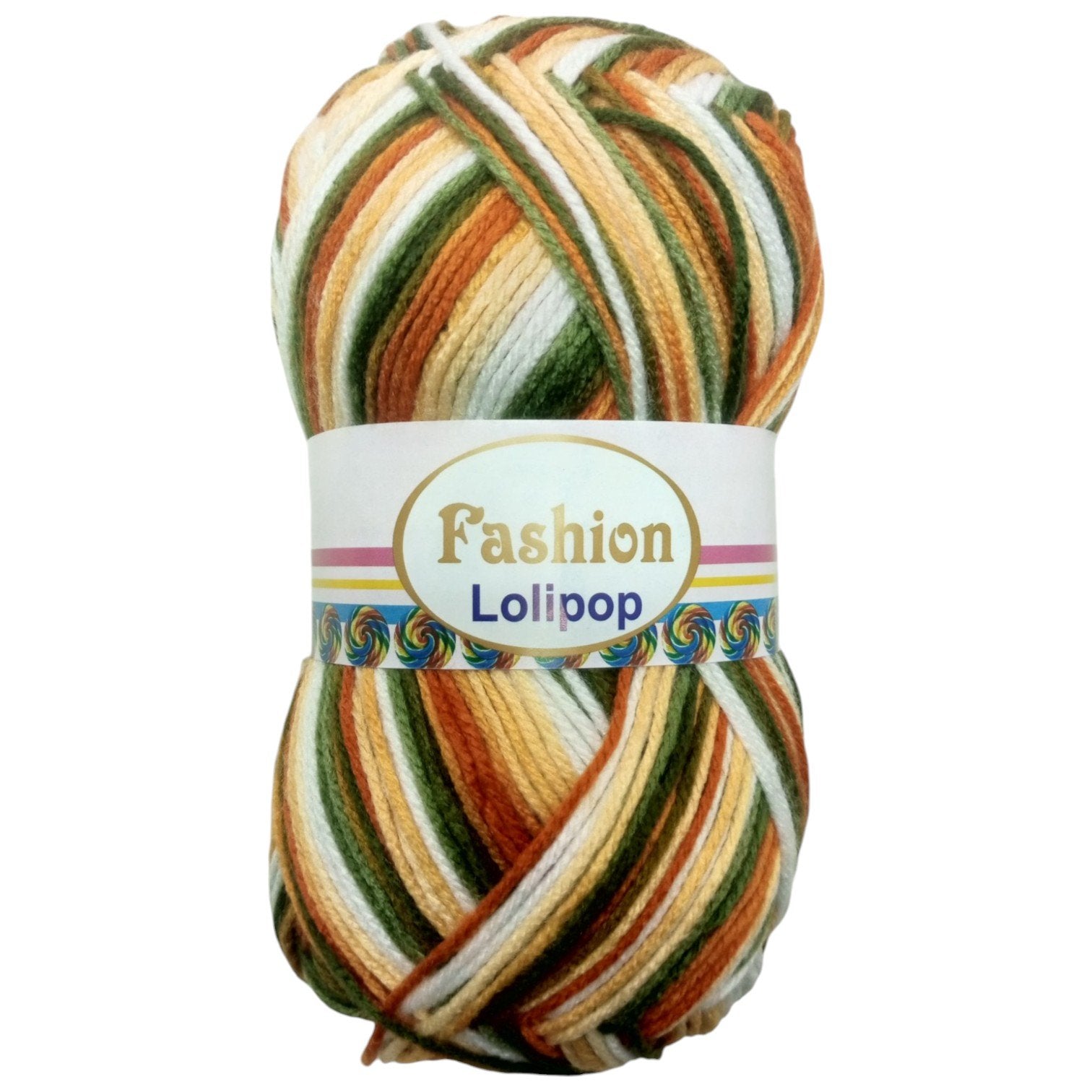 Fashion Lollipop Multi Wool Yarn – Colorful Acrylic Blend | 90–100g