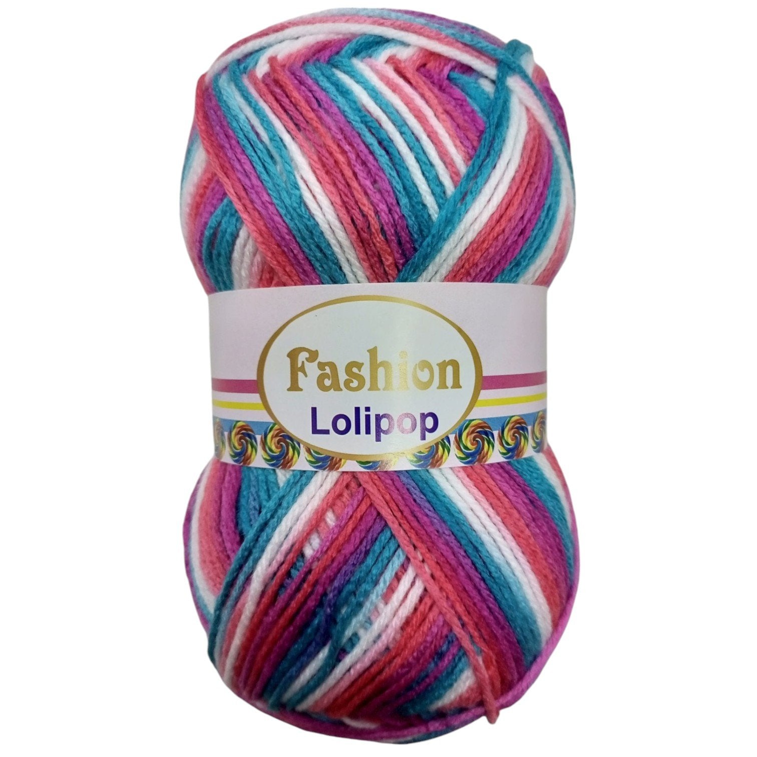 Fashion Lollipop Multi Wool Yarn – Colorful Acrylic Blend | 90–100g