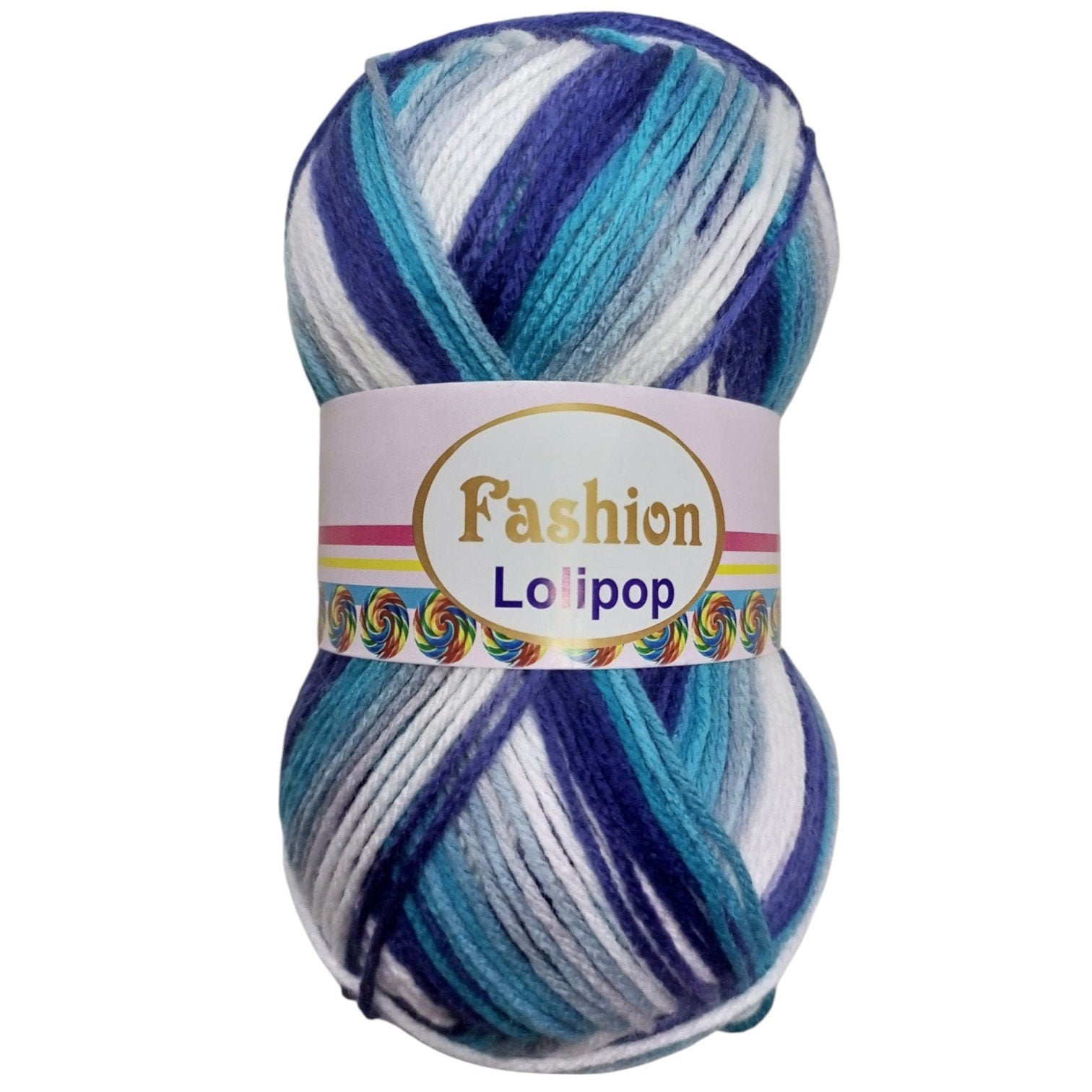 Fashion Lollipop Multi Wool Yarn – Colorful Acrylic Blend | 90–100g