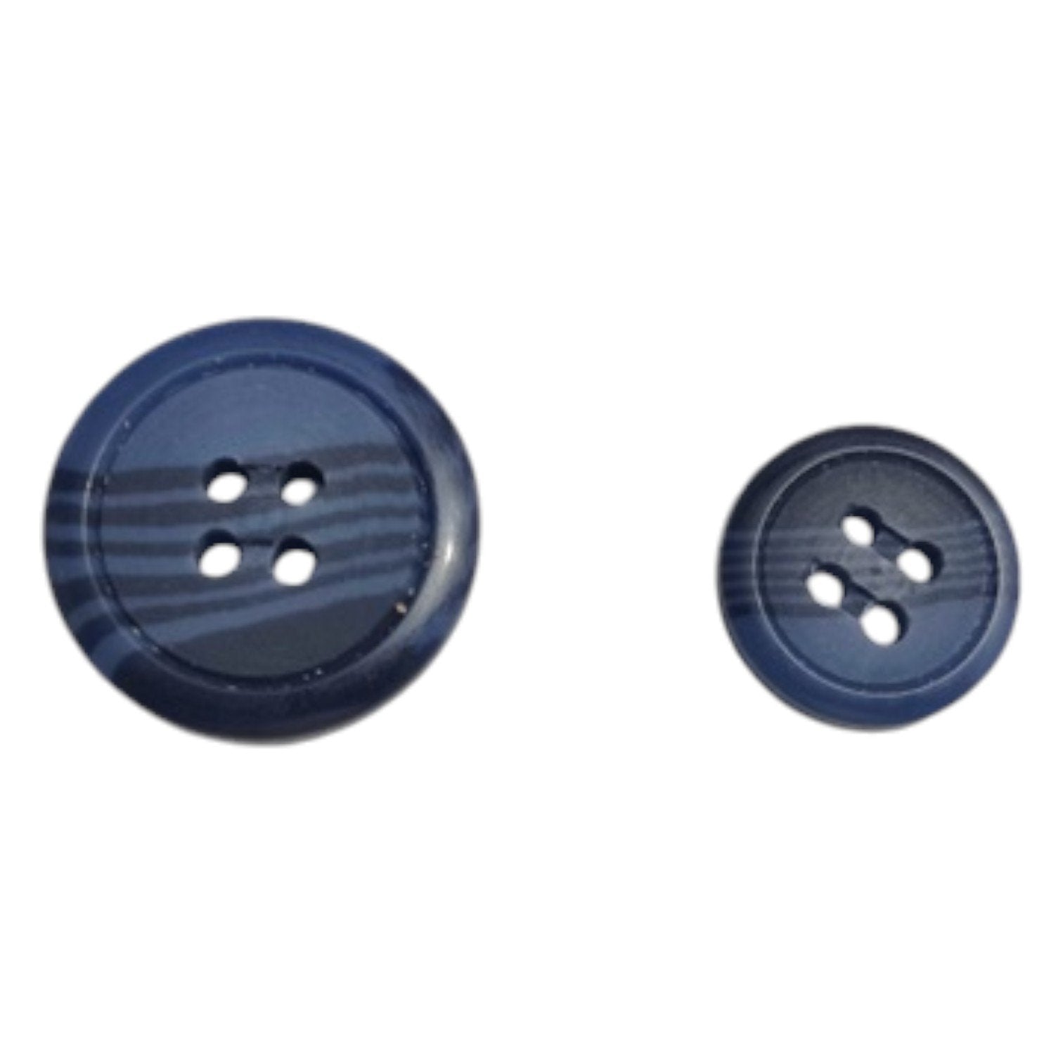 4-Hole Coat Buttons Plastic | Durable 6pc Pack