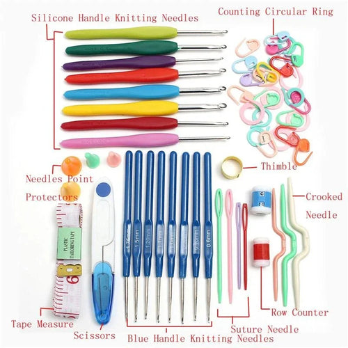 52 Pcs Knitting Crochet Accessories Set | Ultimate Kit