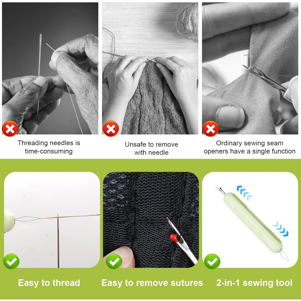 Seam Ripper & Needle Threader 2-in-1