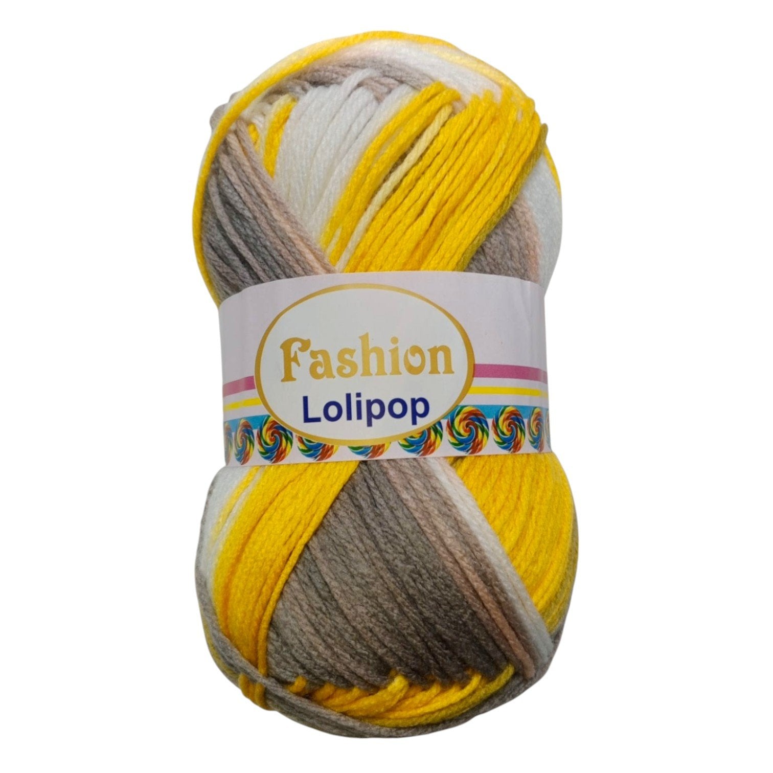 Fashion Lollipop Multi Wool Yarn – Colorful Acrylic Blend | 90–100g