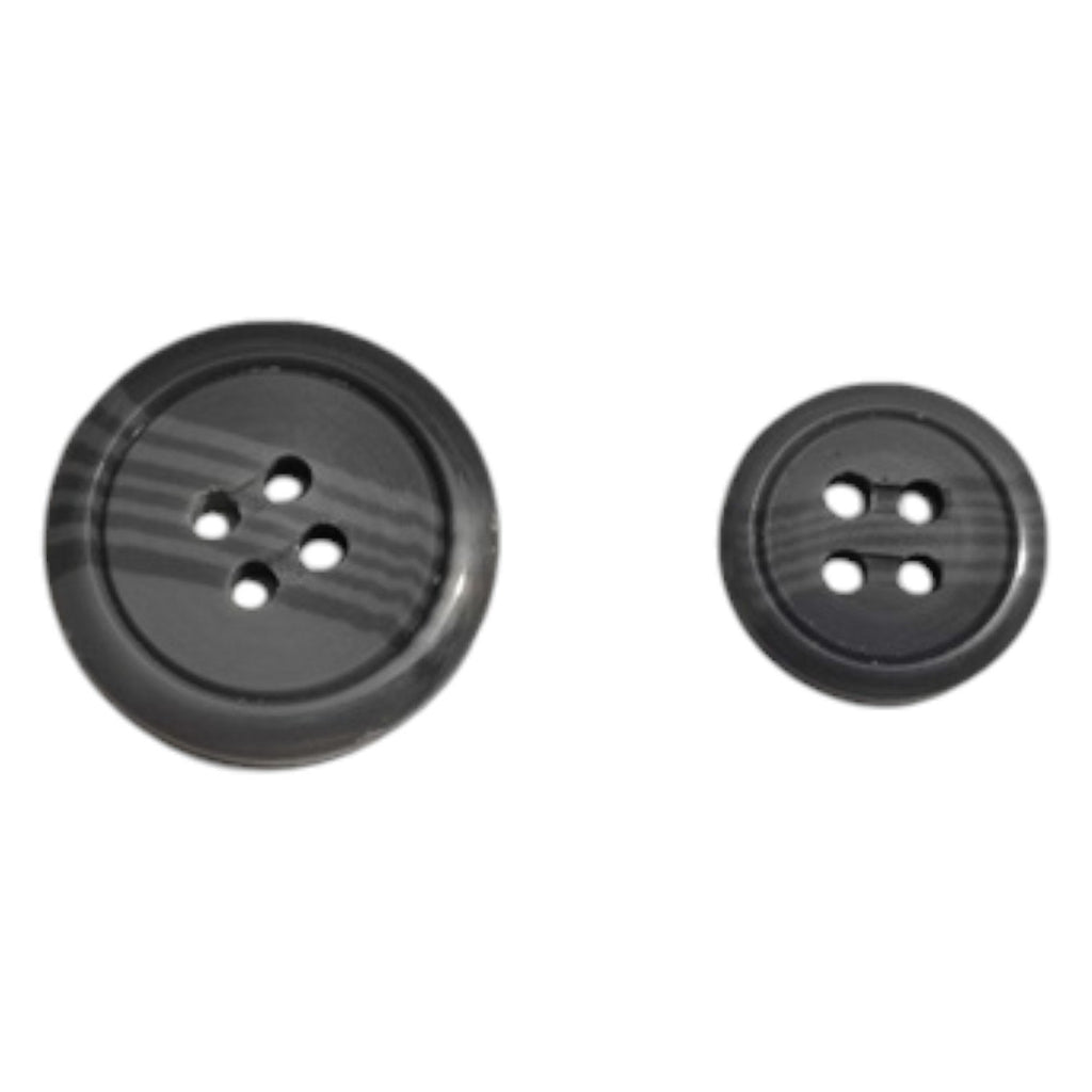 4-Hole Coat Buttons Plastic | Durable 6pc Pack