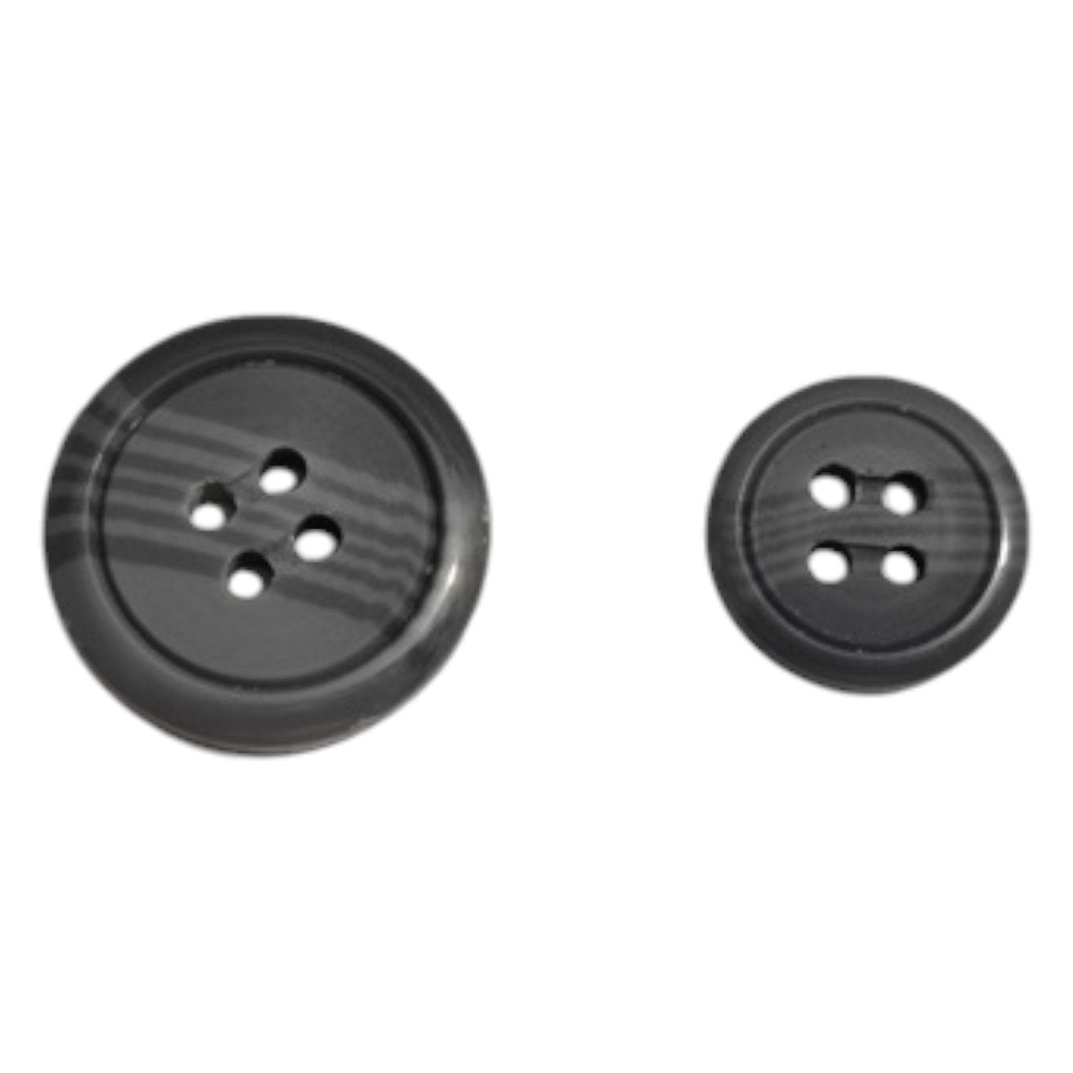 4-Hole Coat Buttons Plastic | Durable 6pc Pack