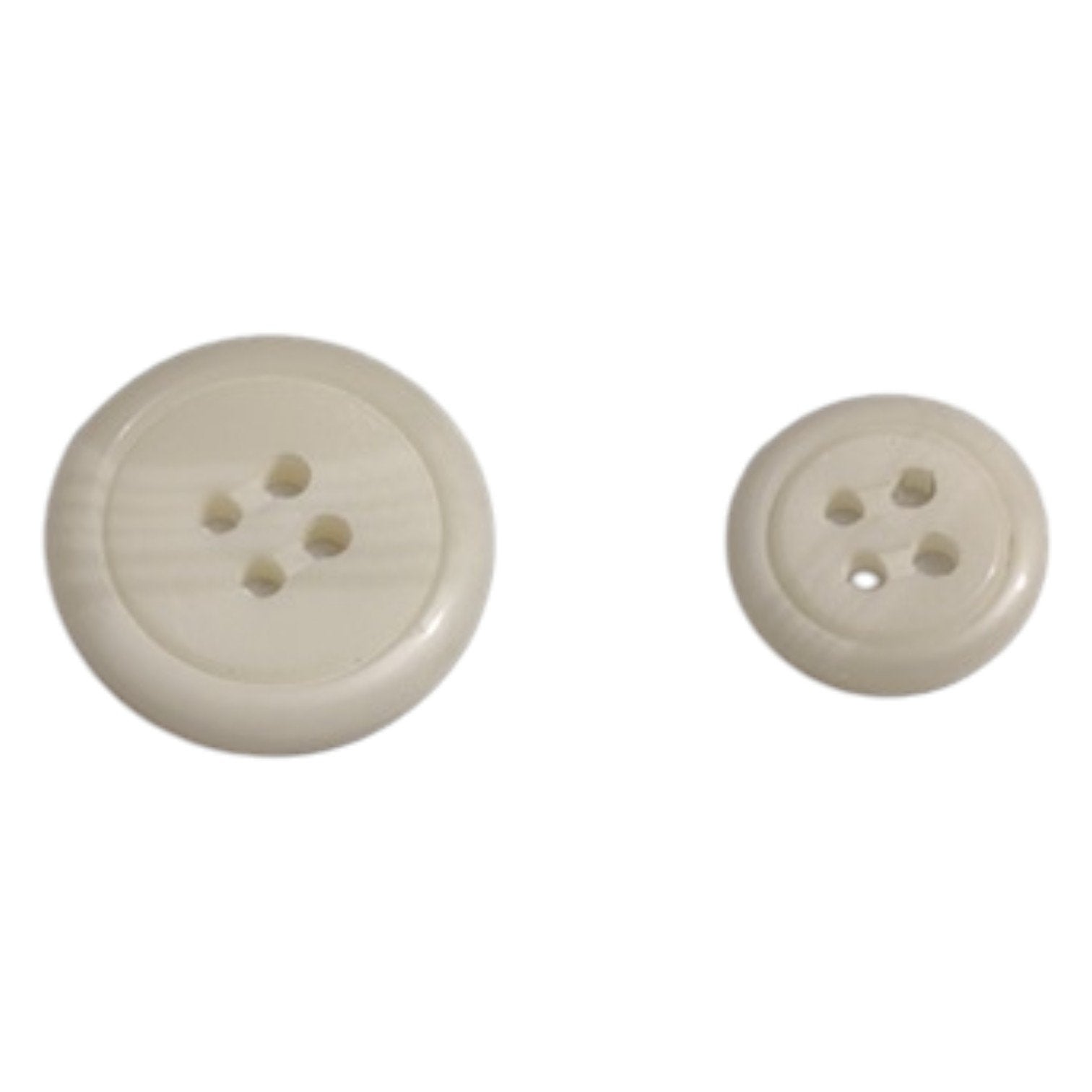 4-Hole Coat Buttons Plastic | Durable 6pc Pack