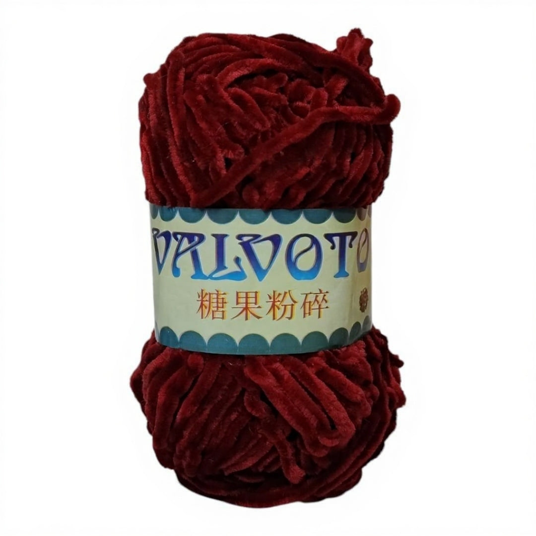 Valvoto Velvet Yarn (80g) | 100% Polyester | Soft & Plush