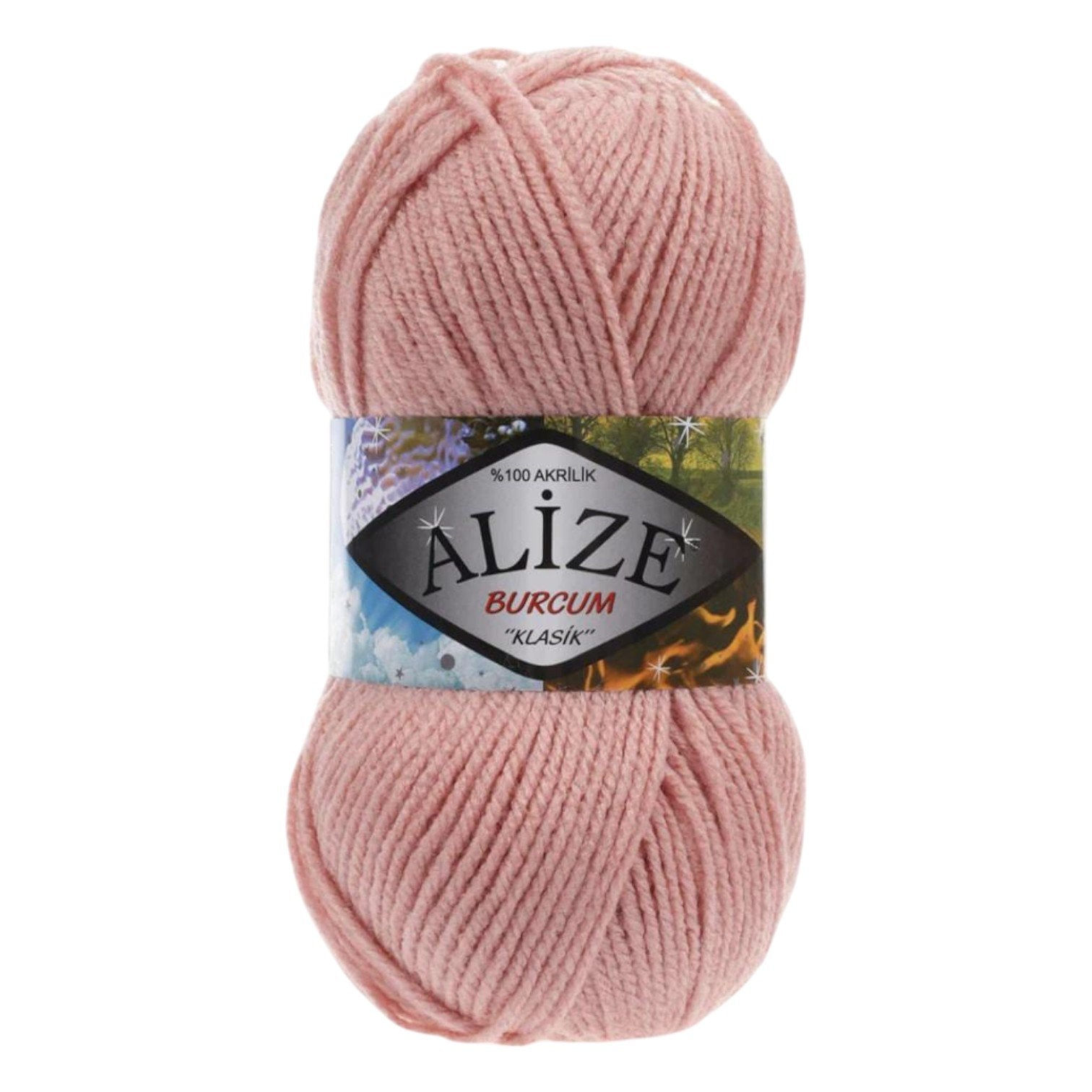 Alize Burcum Klasik Yarn – 100% Acrylic, 100g Skein, 210m
