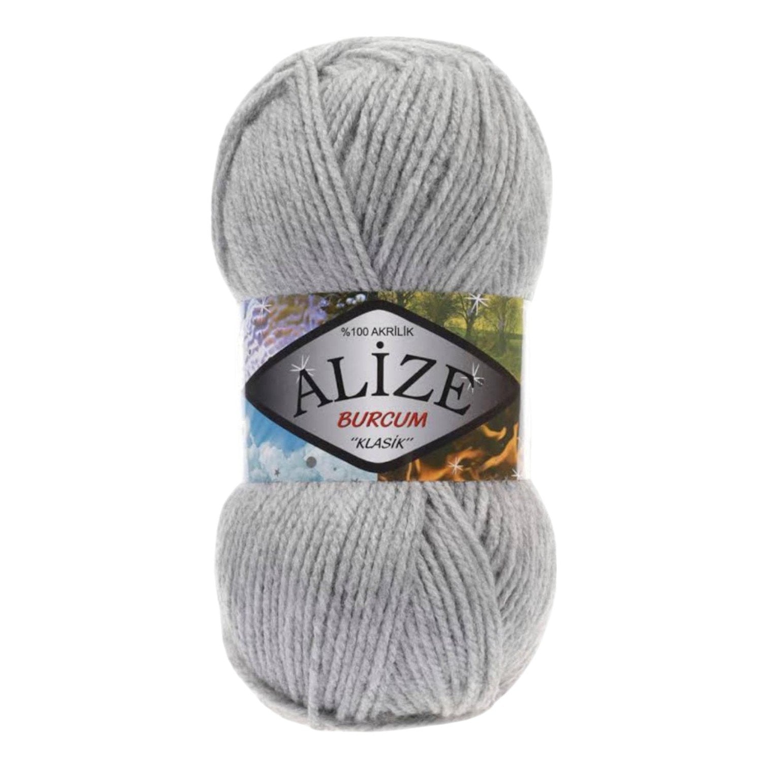 Alize Burcum Klasik Yarn – 100% Acrylic, 100g Skein, 210m