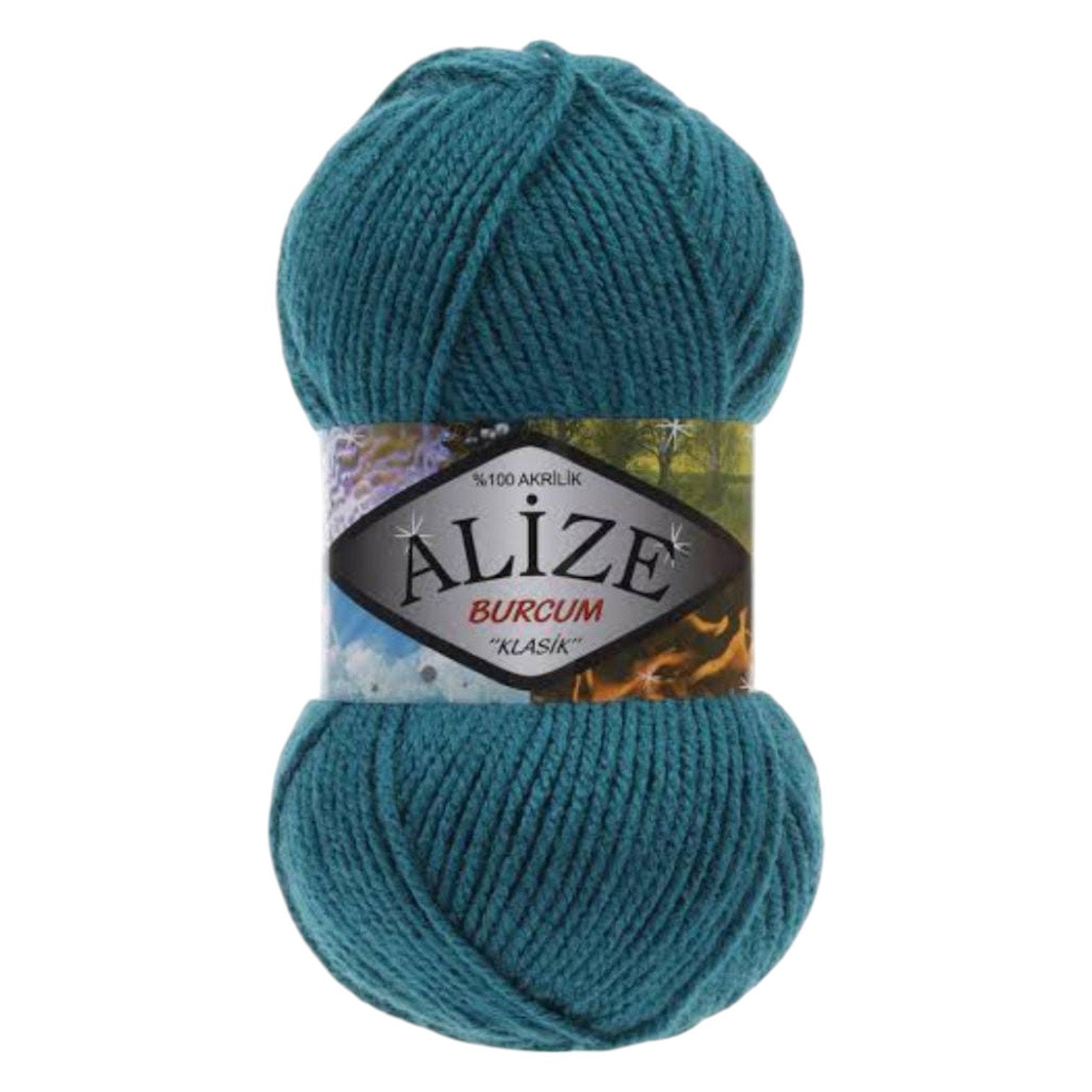 Alize Burcum Klasik Yarn – 100% Acrylic, 100g Skein, 210m