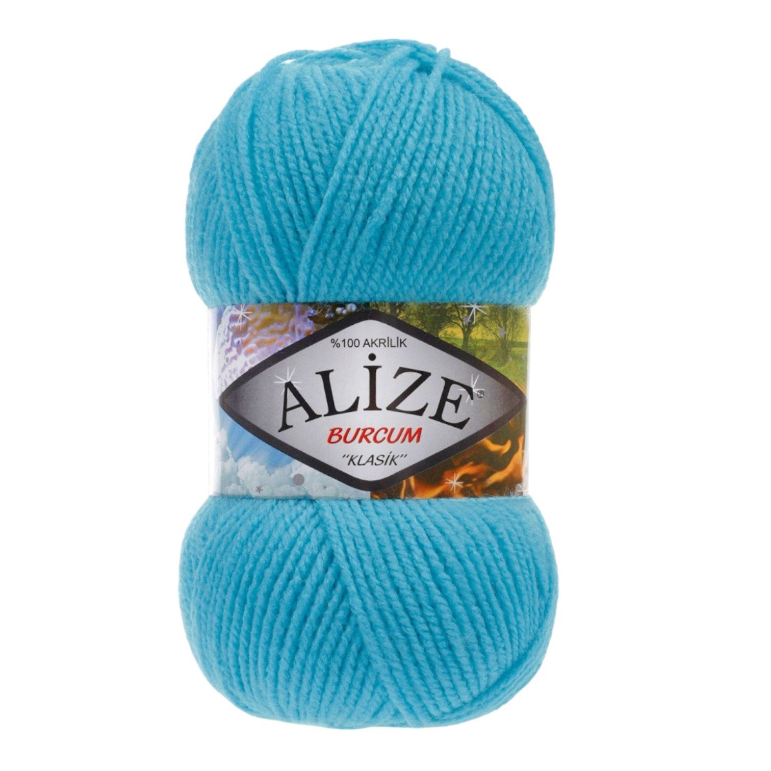 Alize Burcum Klasik Yarn – 100% Acrylic, 100g Skein, 210m